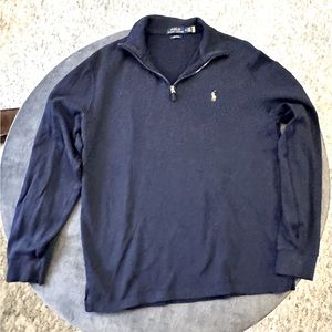 Polo Ralph Lauren pullover. Like New. Navy blue. Men’s M.